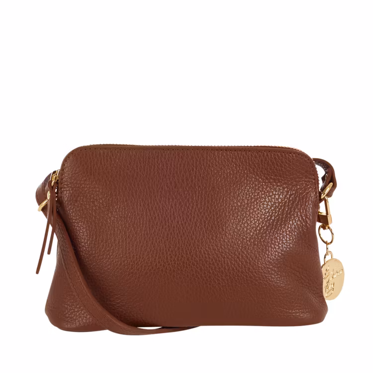 Axelremsväska halvmåne skinn brun Ulrika Design 08-8009