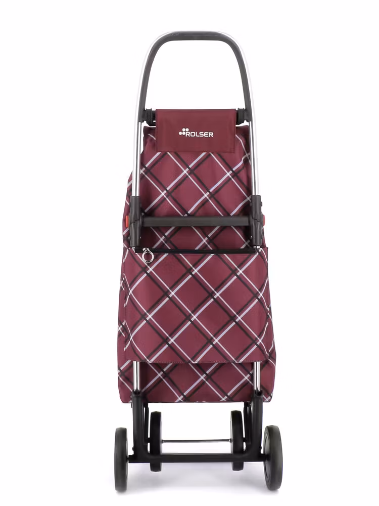 Shoppingvagn Rolser 4L Chiara Vinröd baksida