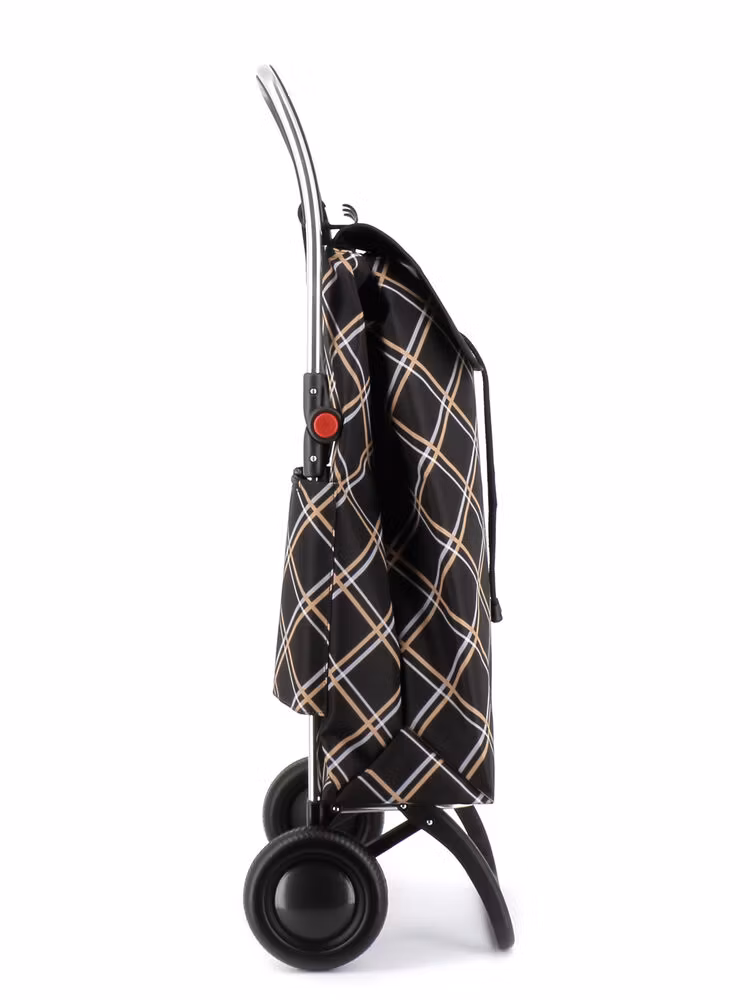 Shoppingvagn Rolser 2L Chiara svart rutig profil