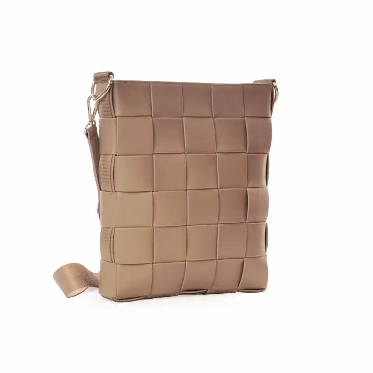 Axelväska Braid Camel flätad från Ceannis 047117381