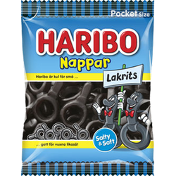 Haribo nappar lakrits
