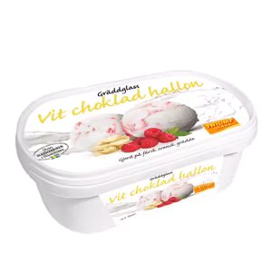 Triumf Vit choklad hallon 0,5L