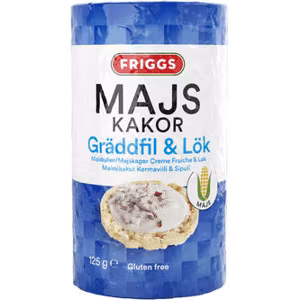 Friggs Majskaka gräddfil&lök