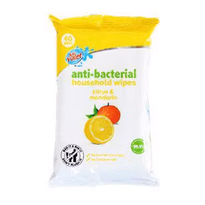 Våtservett Antibakteriell Citr