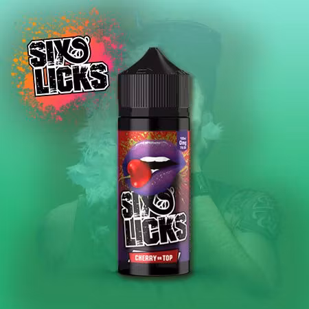 Six licks cherry on top 100ml