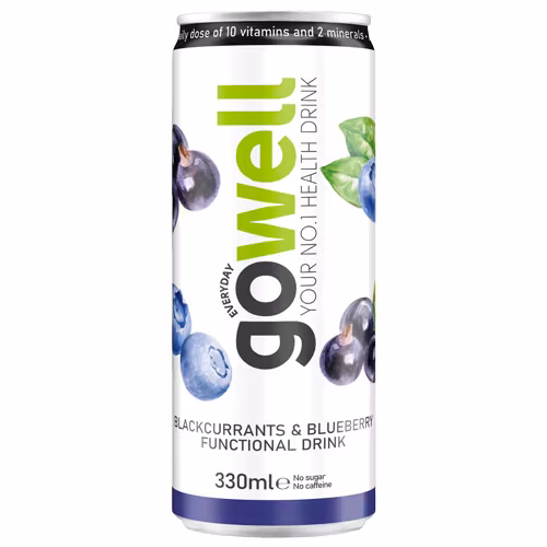 Go well svartvinbär blåbär 33cl