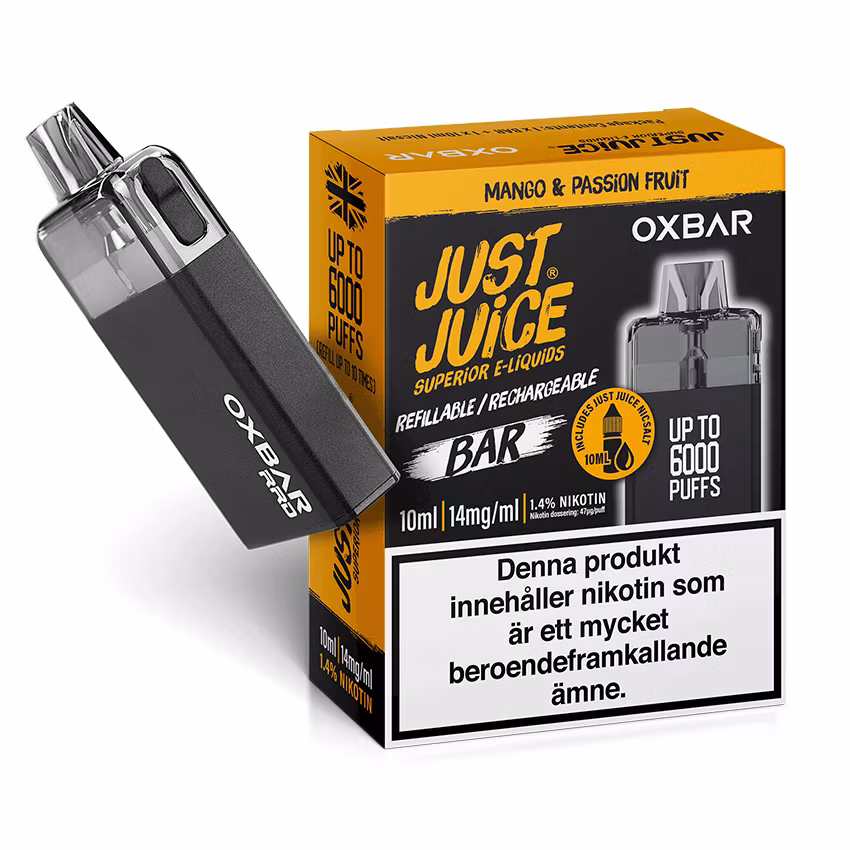 Just juice oxbar mango passion 14mg 2ml