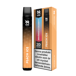 N one peach ice 20mg pod