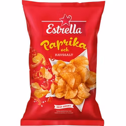 Estrella Paprika och Havssalt chips 175g