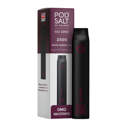 Podsalt go zero 2500 mixed berries ice 0mg