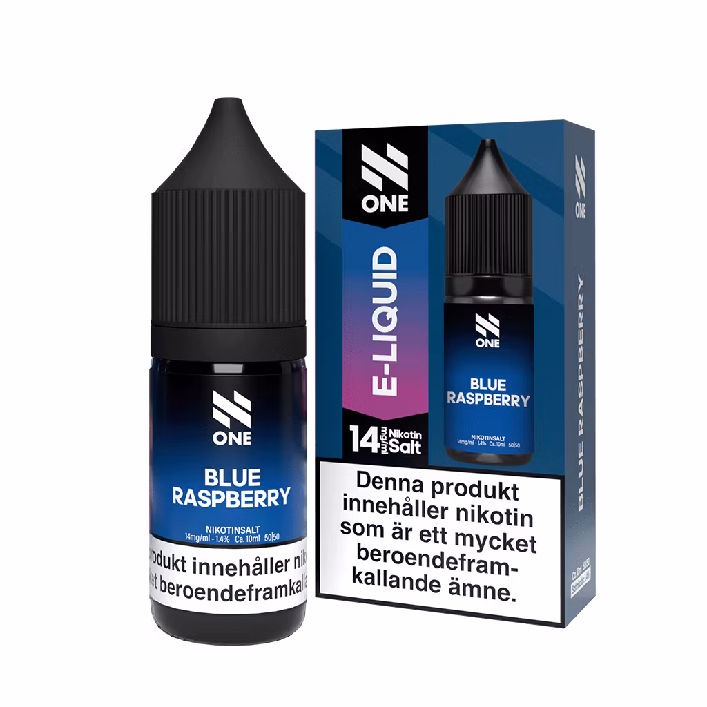 N one blue raspberry 14mg 10ml