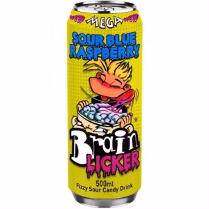 Brain licker sour blue raspberry 50cl