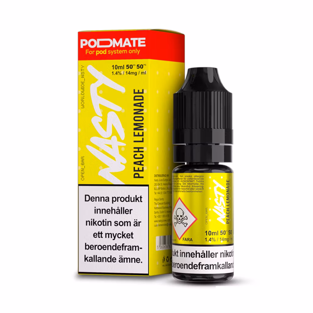 Nasty salt peach lemonade 14mg