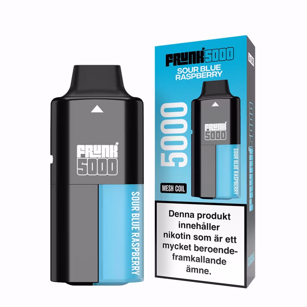 Frunk 5000 sour blue raspberry 14mg