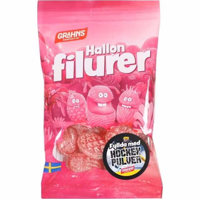 Grahns hallonfilurer 70g