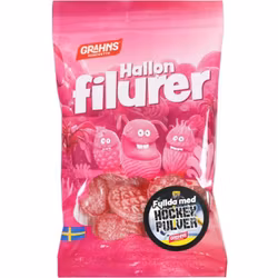 Grahns hallonfilurer 70g