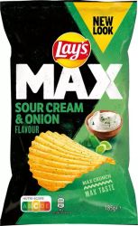 Lays max sourcream & onion 185g