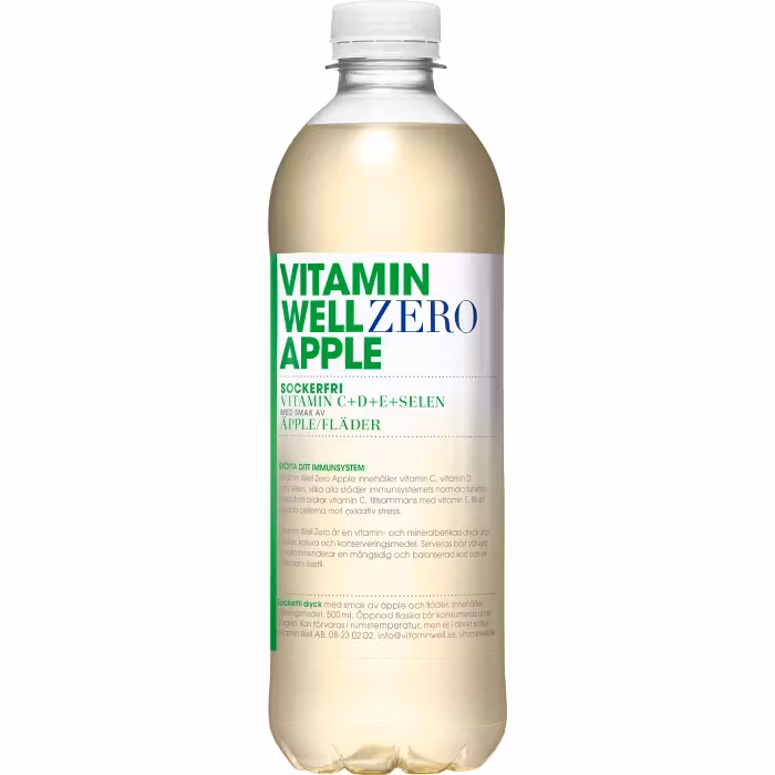 Vitamin well zero apple 50cl