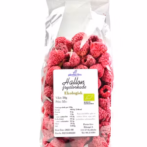 Hallon frystorkade 40g Ekologiska