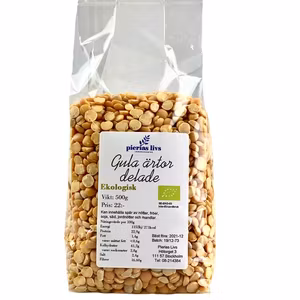 Gula ärtor (delade) Ekologiska 500g