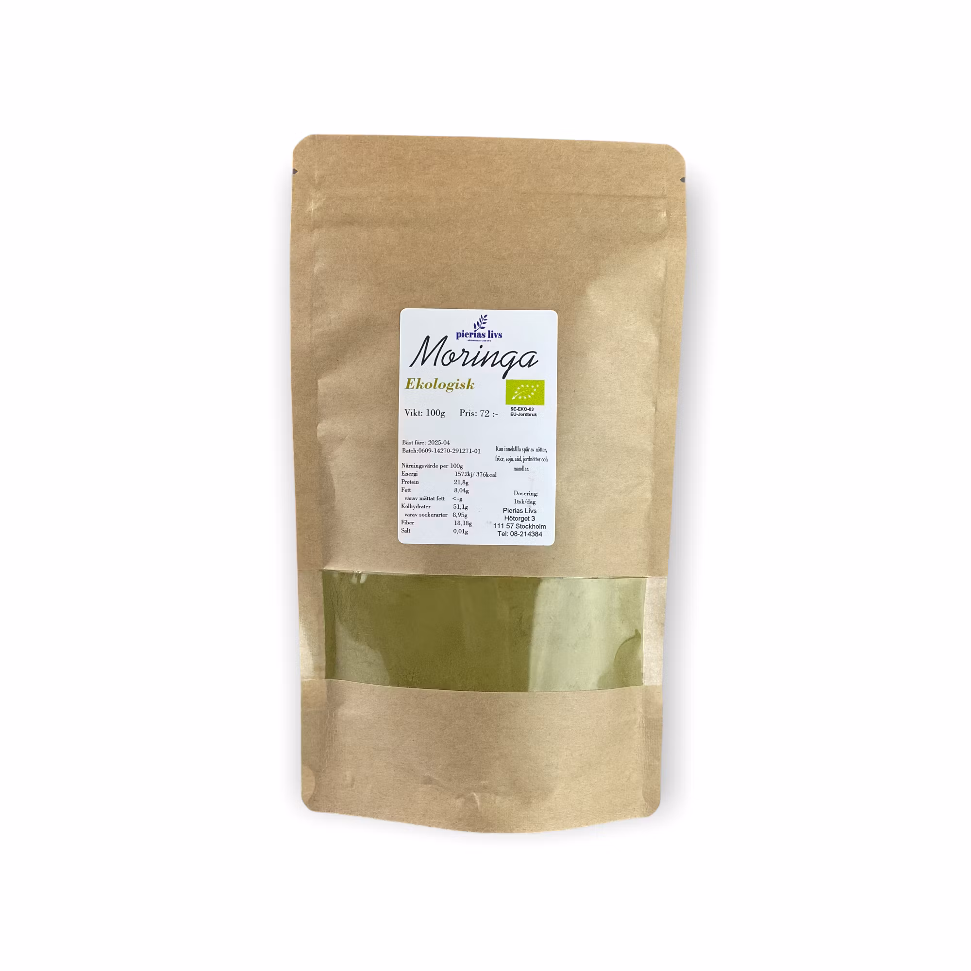 Moringa Ekologiskt 100g