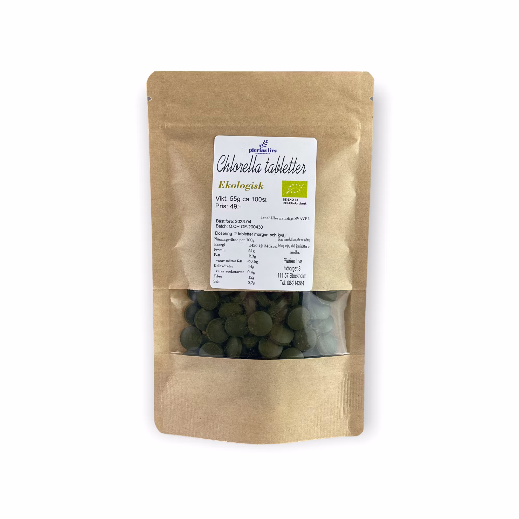 Chlorella tabletter 55g ca 100st