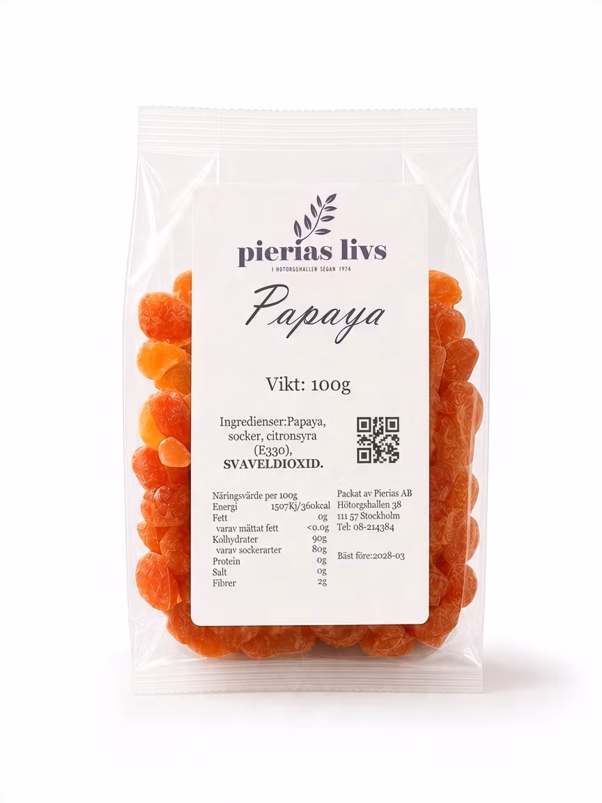 Papayatärningar 100g