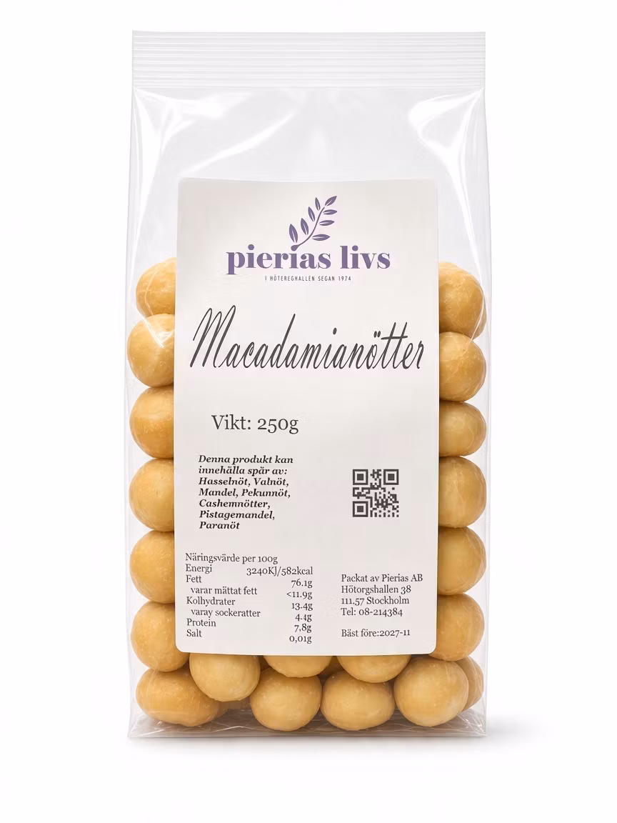 Macadamianötter 250g