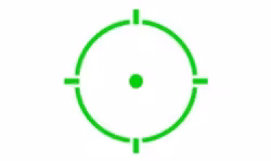 Holosun HE530C GR, Green Circle Dot/Solar/Titanium