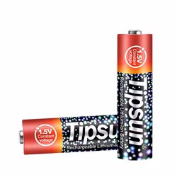 Tipsun 1.5V AA Uppladdningsbart Lithium-ion batteri ( 1-Pack )