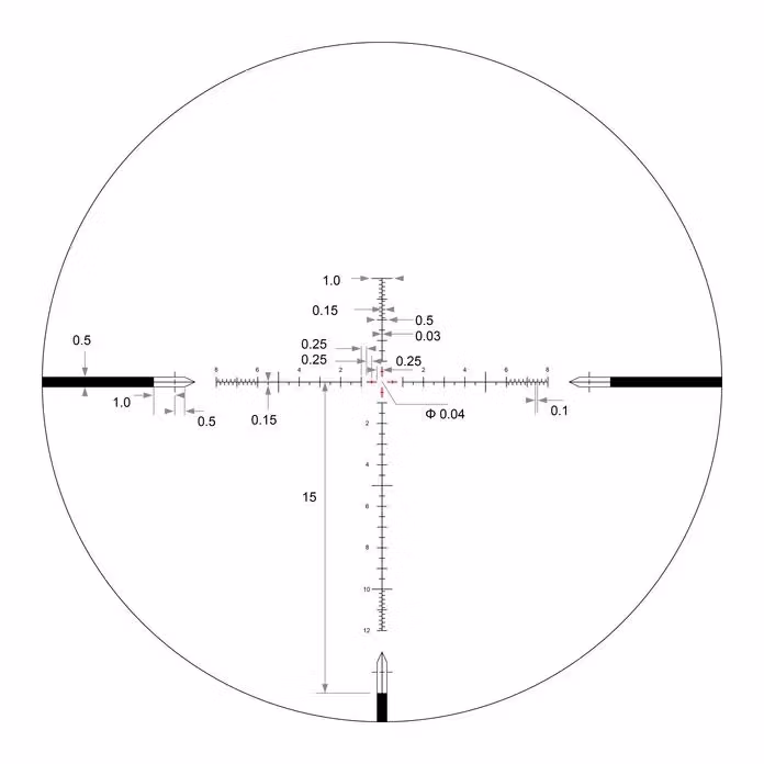 Arken Optics SH-4J 6-24x50 FFP VHR MIL Belyst Kikarsikte