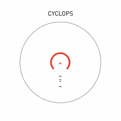 GLx 1 x Micro Prismasikte Med Röd Belyst ACSS Cyclops Gen 3