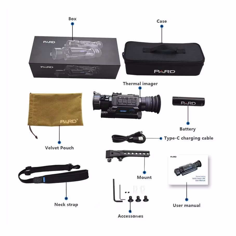 PARD SA32-45 LRF 4,7-37,6x 384 x 288 Värmesikte Med Laseravståndsmätare
