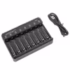 Tipsun Laddare AA - AAA, Lithium-ion och Ni-HM, 8 slot