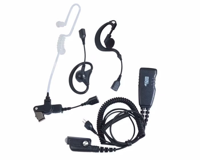 ProEquip PRO-U650SA Headset, 4-i-1, 3 öronbyglar/Peltor, Svart PTT