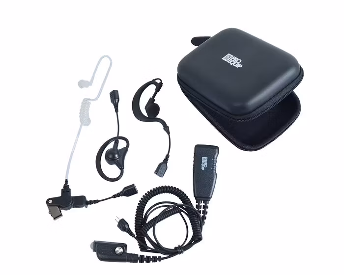 ProEquip PRO-U650SA Headset, 4-i-1, 3 öronbyglar/Peltor, Svart PTT