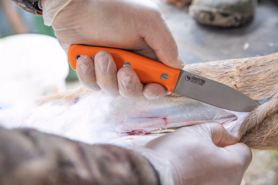 Casström Hunter's Combo, Dubbel jaktkniv, Orange G10