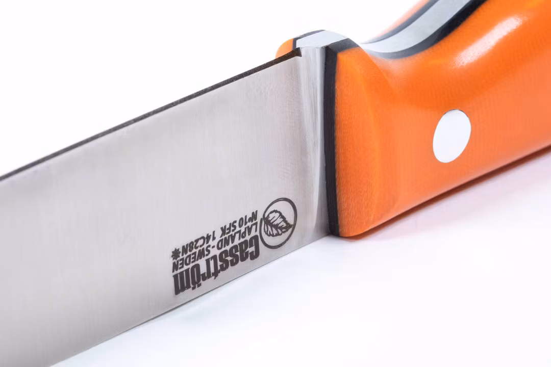 Casström No.10 Swedish Forest Knife, Orange G10, Rostfritt, Kydex
