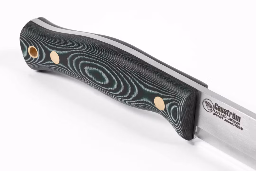 Casström No.14 SFK Grön micarta med Eldstål