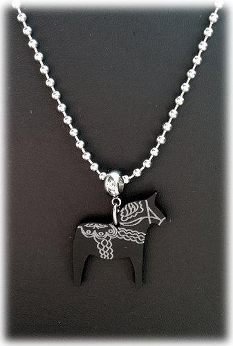 Halsband "Alice" med Dalahäst