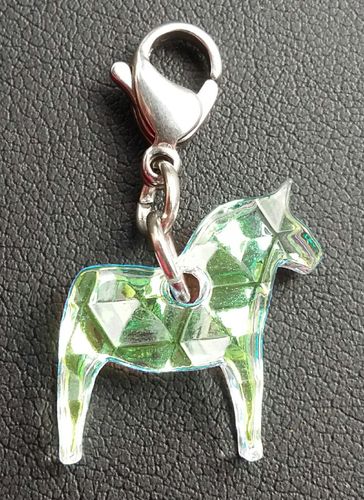 Liten Spegel Dalahäst Berlock