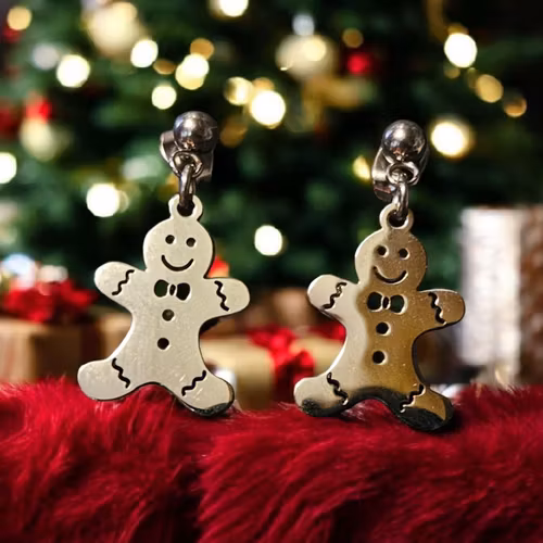 Örhänge med Pepparkaksgubbe