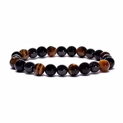 Kopia Armband - Hematit, Obsidian, Tigeröga