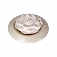 Doftsten Lotusblumma (naturvit bas)