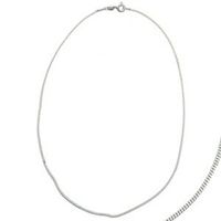 Silverkedja 40 - 76 cm