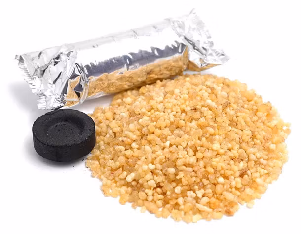 Rökelse Frankincense och 5 bitar kol