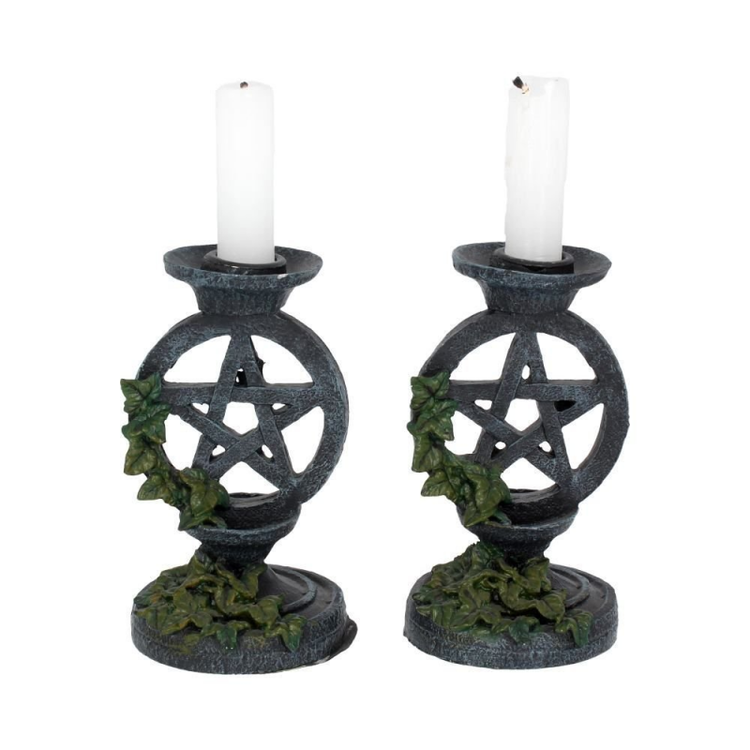 Ljushållare, pentagram och murgröna 2 st
