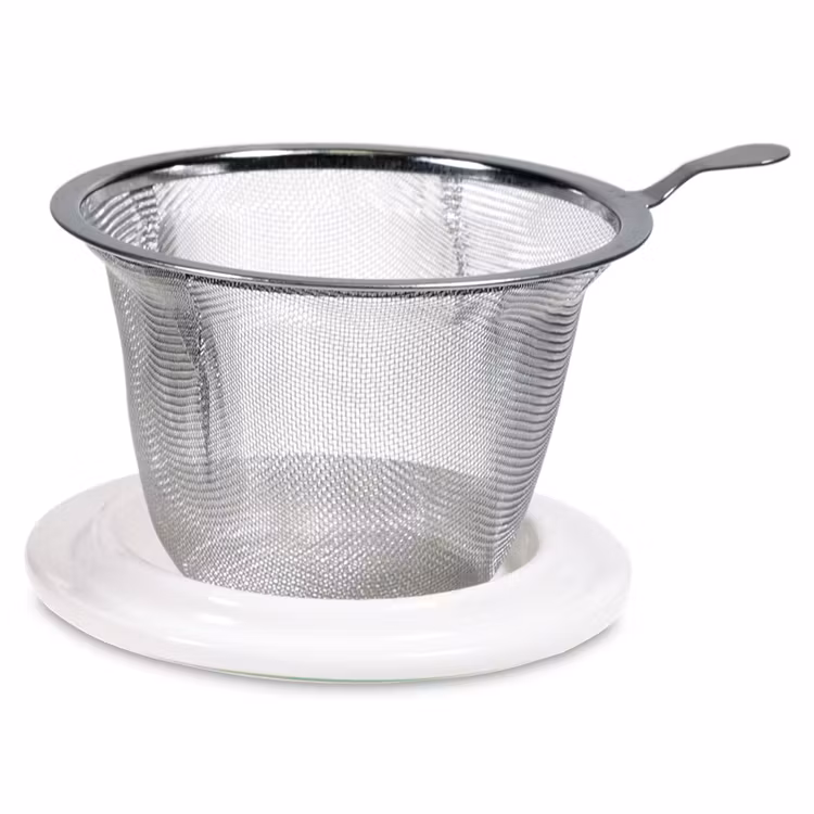 Temugg med sil och lock