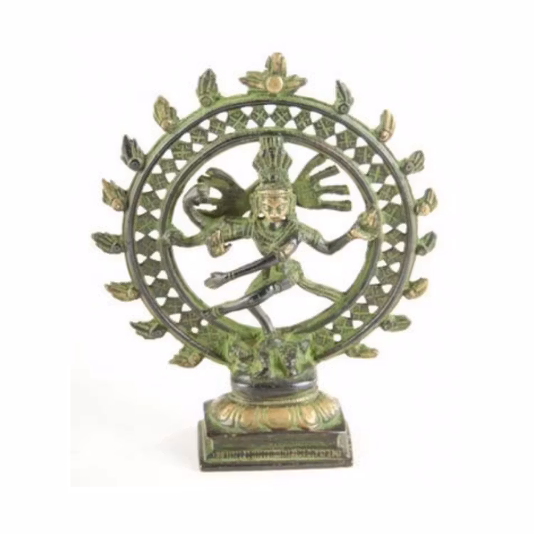 Shiva Nataraja mässingstaty 15 cm