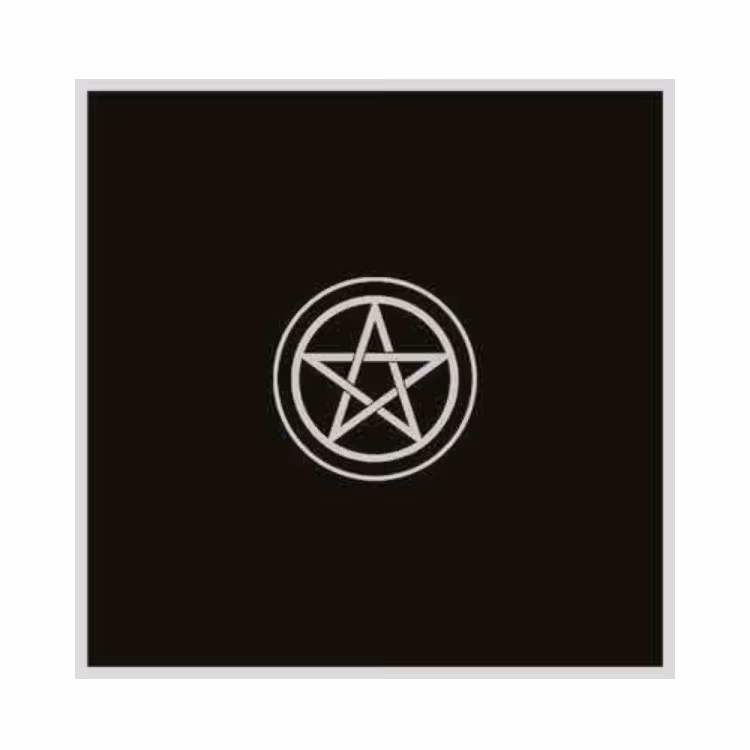 Svart Tarotduk med Pentagram